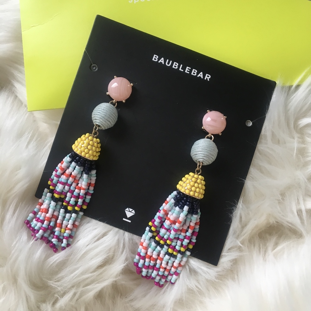 Bauble bar multi colored earrings, NWT